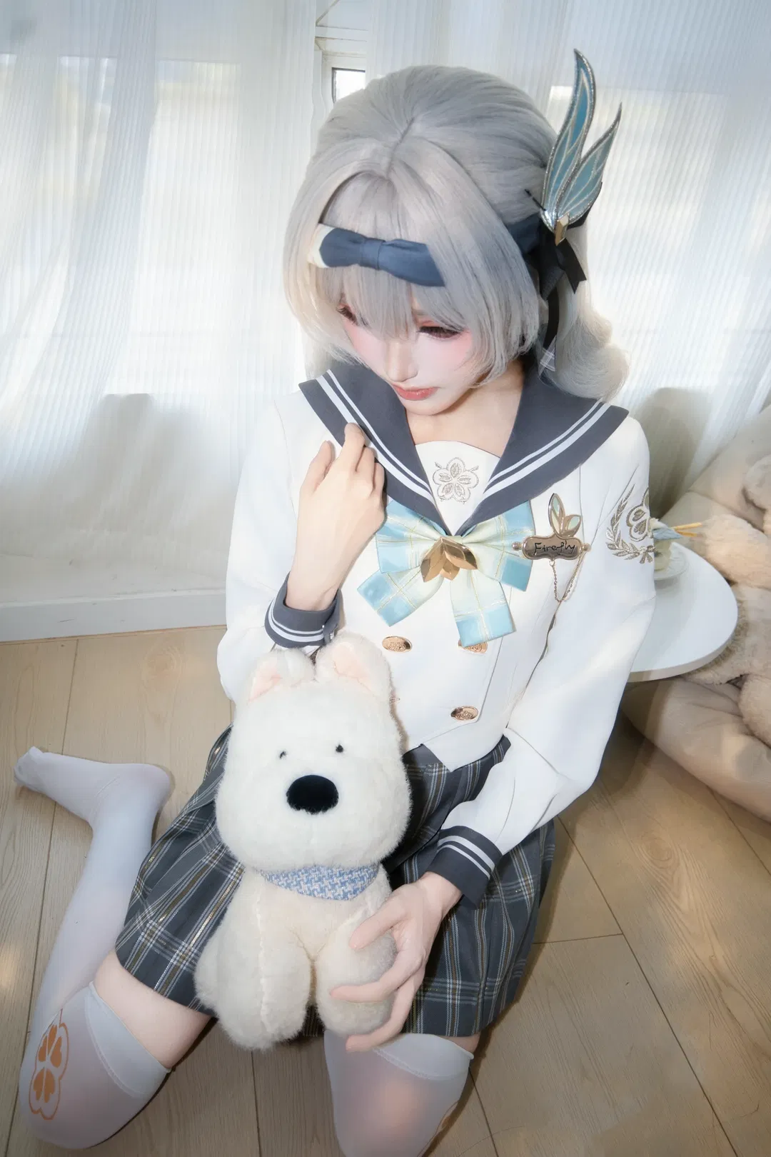 【流萤cos】崩坏星穹铁道流萤的水手服日常感 - 第 1 张