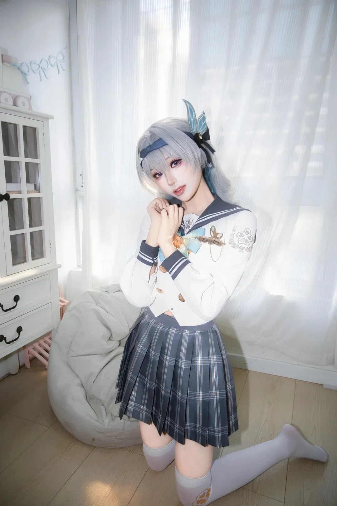 【流萤cos】崩坏星穹铁道流萤的水手服日常感 - 第 3 张