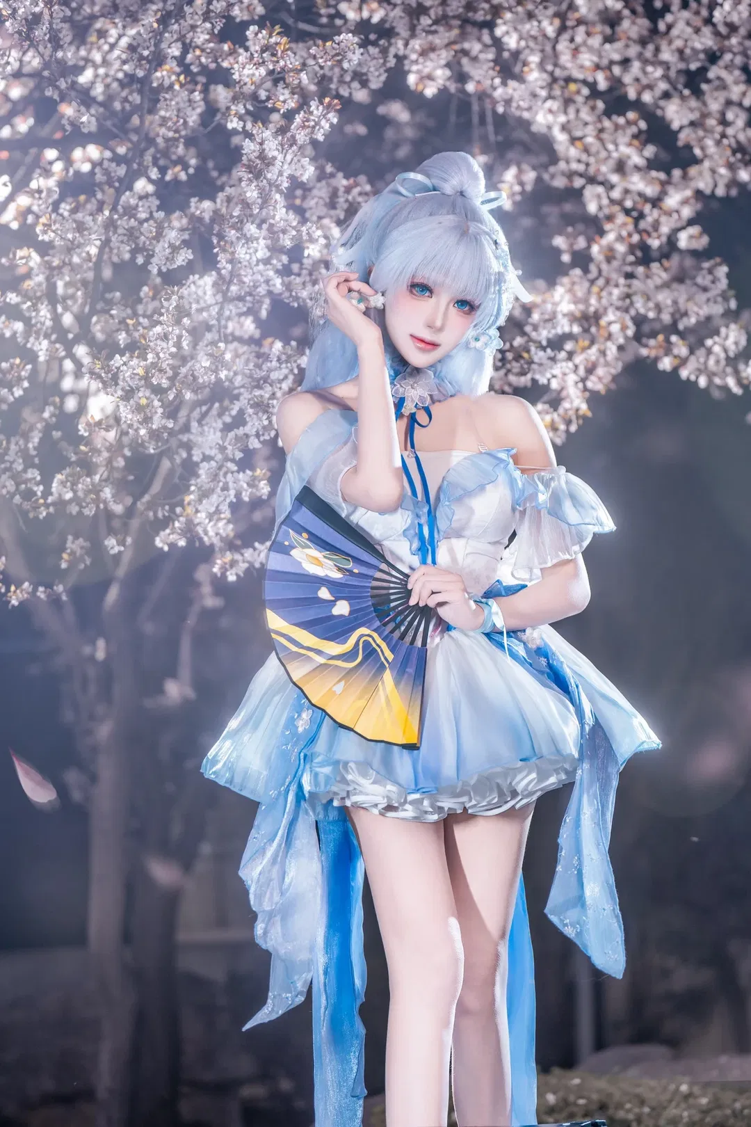 【神里绫华cos】原神白鹭公主的樱花拍摄记录 - 第 1 张