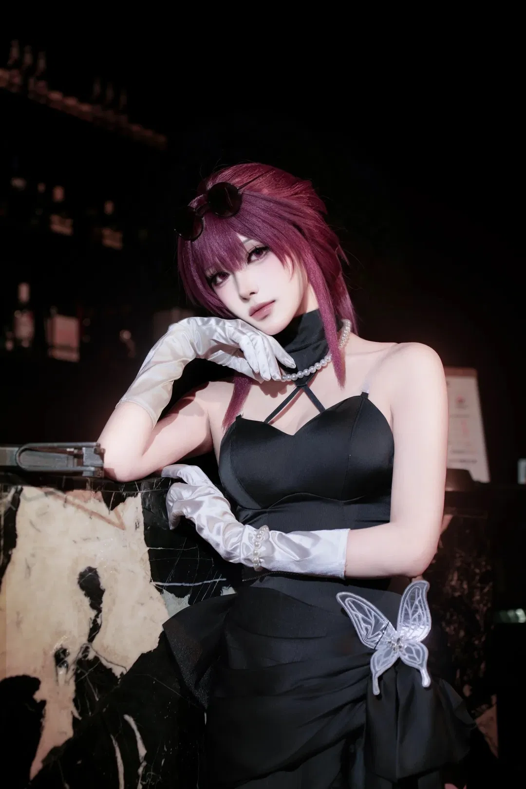 【卡芙卡cos】崩坏星穹铁道 黑色礼服与银色手枪的邂逅 - 第 3 张