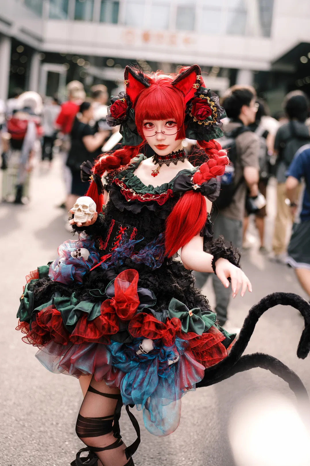 【火焰猫燐cos】东方地灵殿的哥特风lolita造型 - 第 1 张