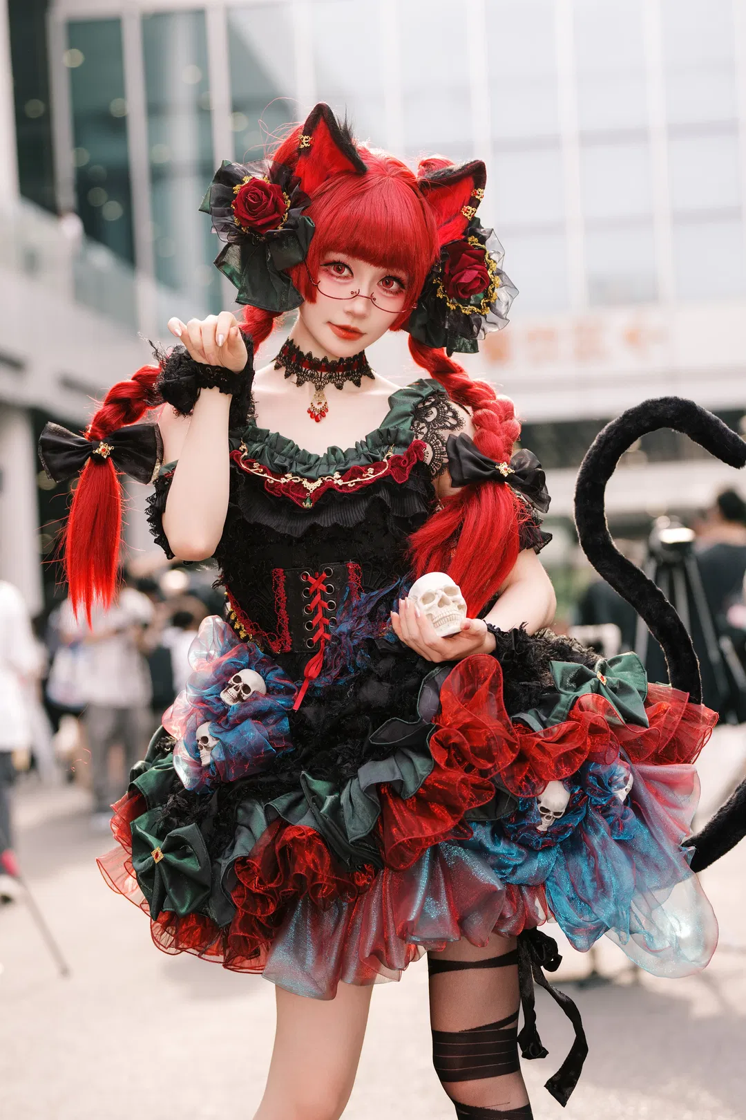 【火焰猫燐cos】东方地灵殿的哥特风lolita造型 - 第 3 张