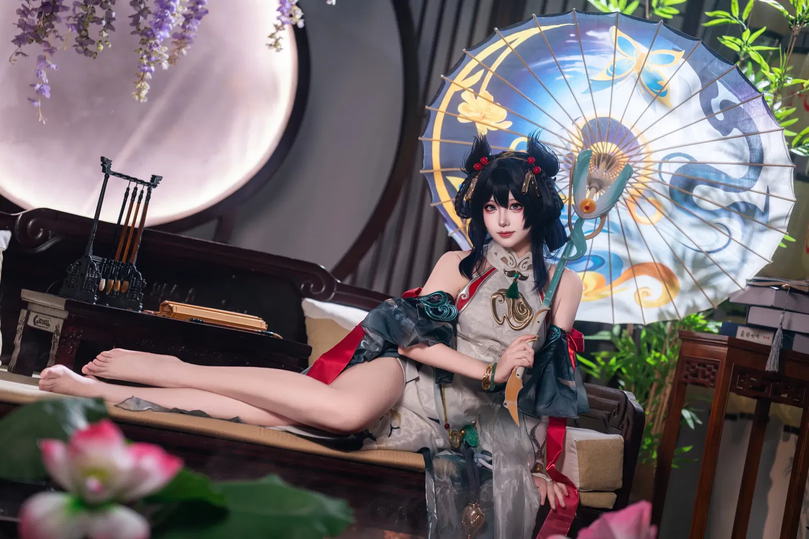 【公孫離cos】王者榮耀離恨煙，中秋滿月下的國風之美 - 第 8 張
