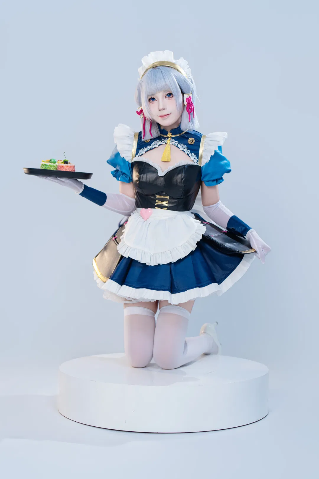 【神里绫华cos】白棚拍摄的女仆装记录 - 第 3 张