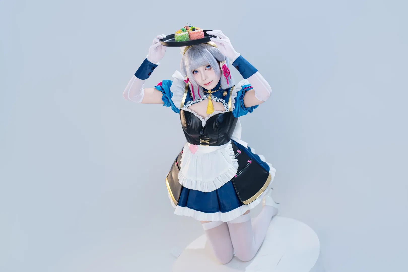 【神里绫华cos】白棚拍摄的女仆装记录 - 第 4 张