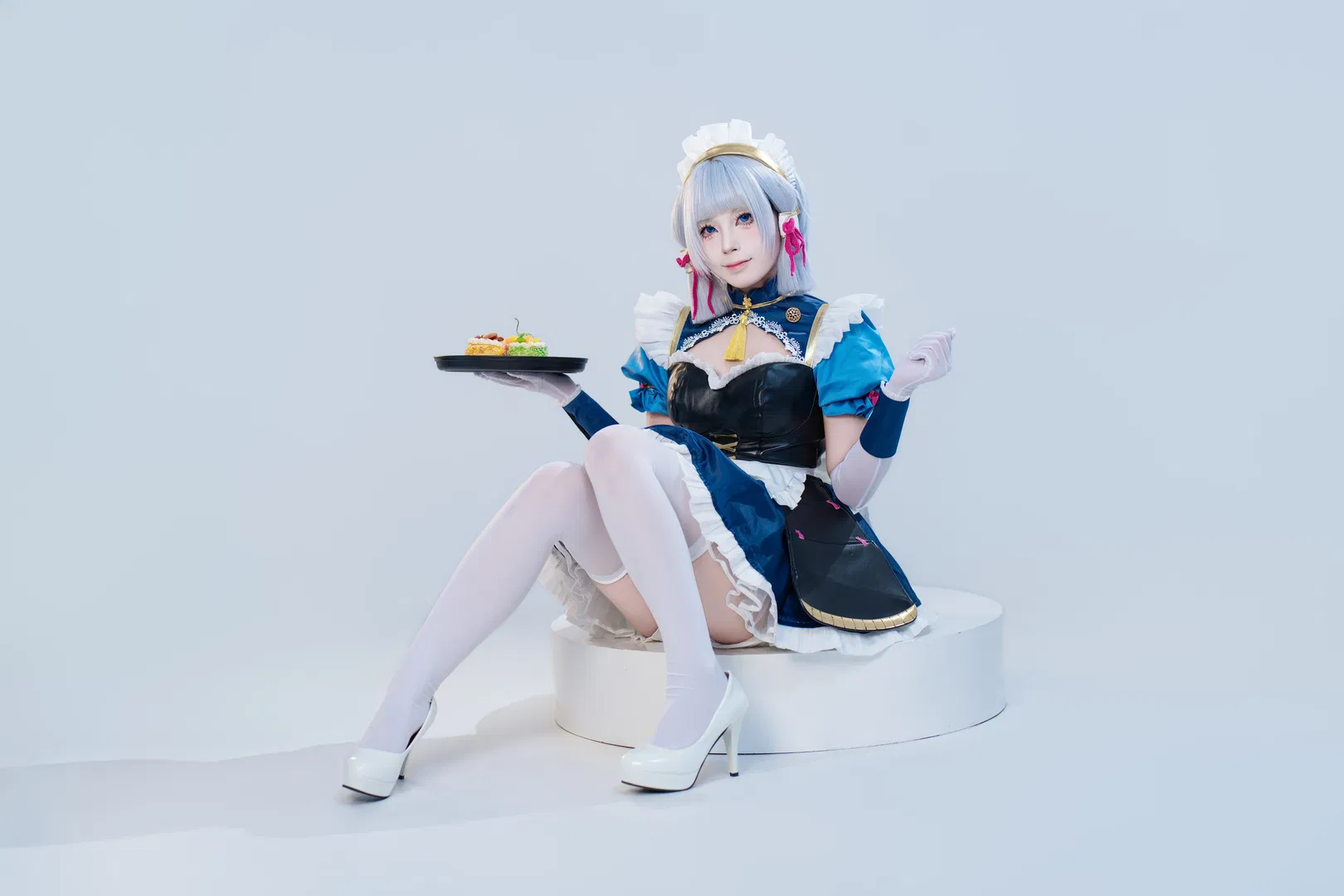 【神里绫华cos】白棚拍摄的女仆装记录 - 第 5 张