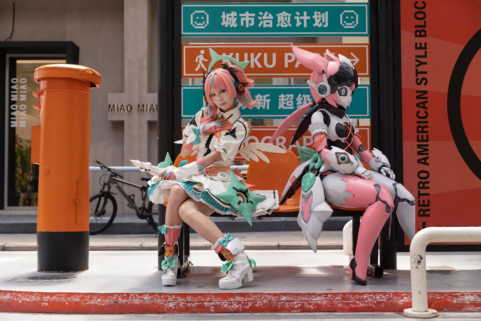 【爱芮cos】绝区零妄想天使主唱街头待命 - 第 4 张