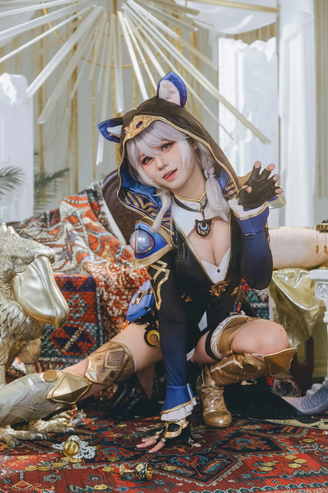 【赛飞儿cos】崩坏星穹铁道里的猫耳小贼，藏匿于财宝之间 - 第 1 张