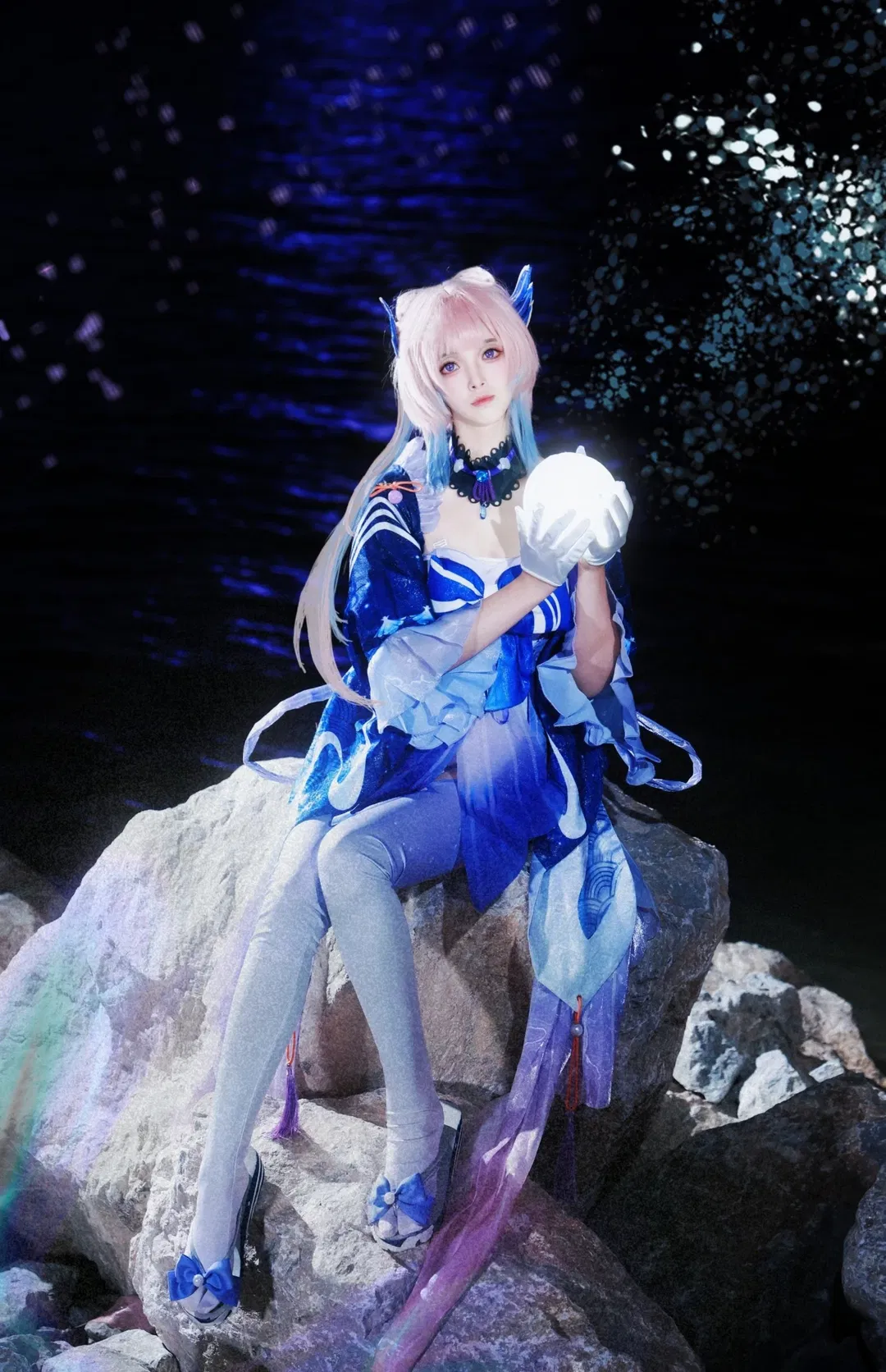 【珊瑚宫心海cos】水边夜景提灯寻找彼岸微光 - 第 4 张