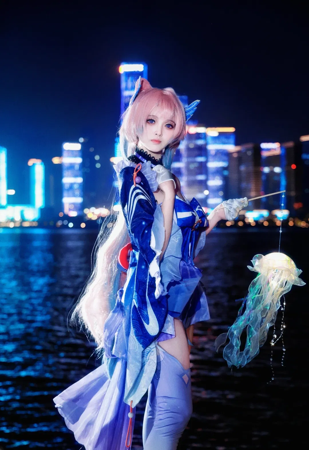 【珊瑚宫心海cos】水边夜景提灯寻找彼岸微光 - 第 6 张
