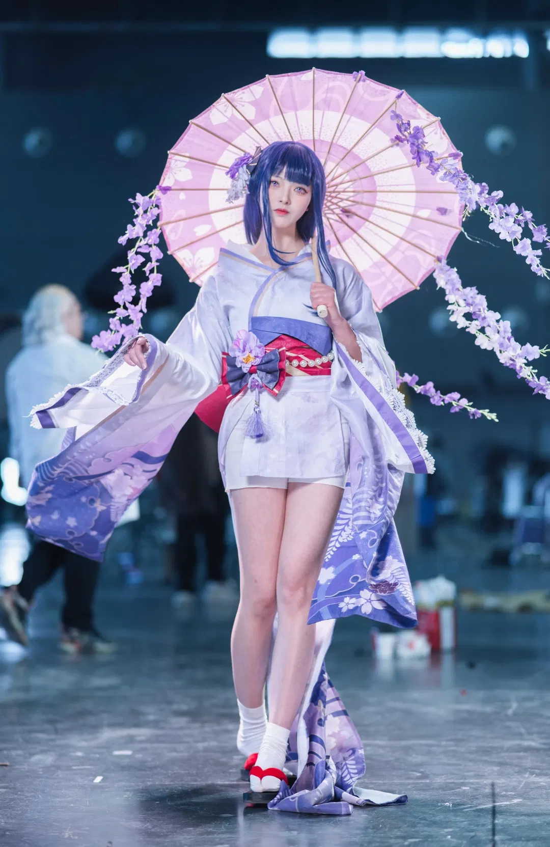 【雷电真cos】原神紫藤花下的温柔光影 - 第 8 张