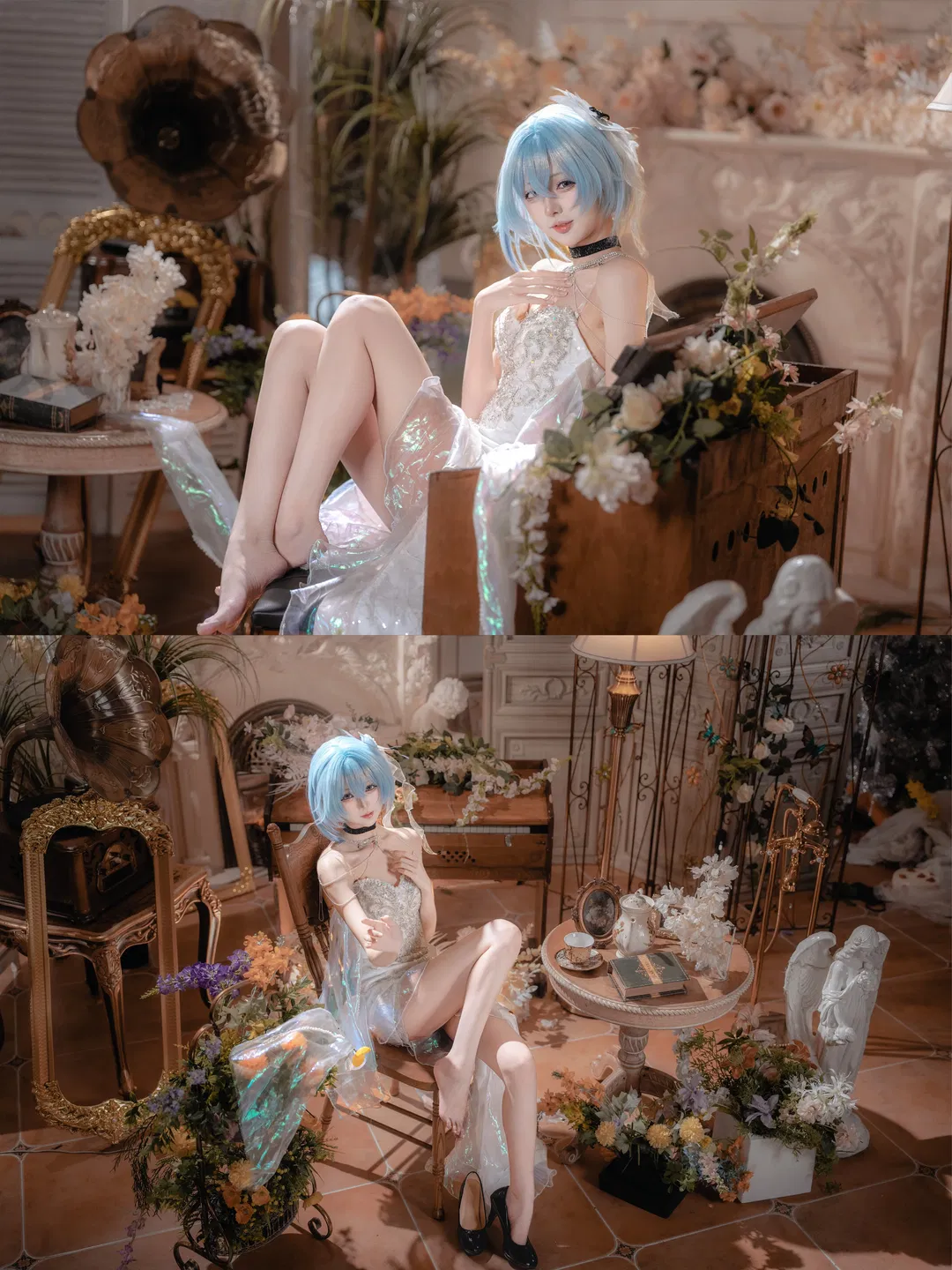 【守岸人cos】鳴潮守岸人，白色禮服與復古光影的優雅碰撞 - 第 7 張