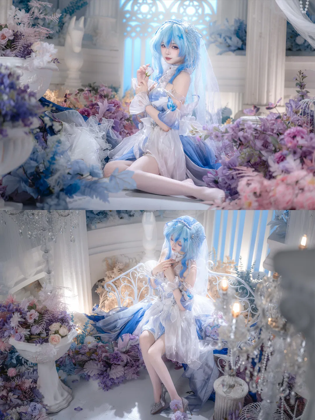 【守岸人cos】鳴潮花嫁，一夢入花間白紗落下 - 第 10 張