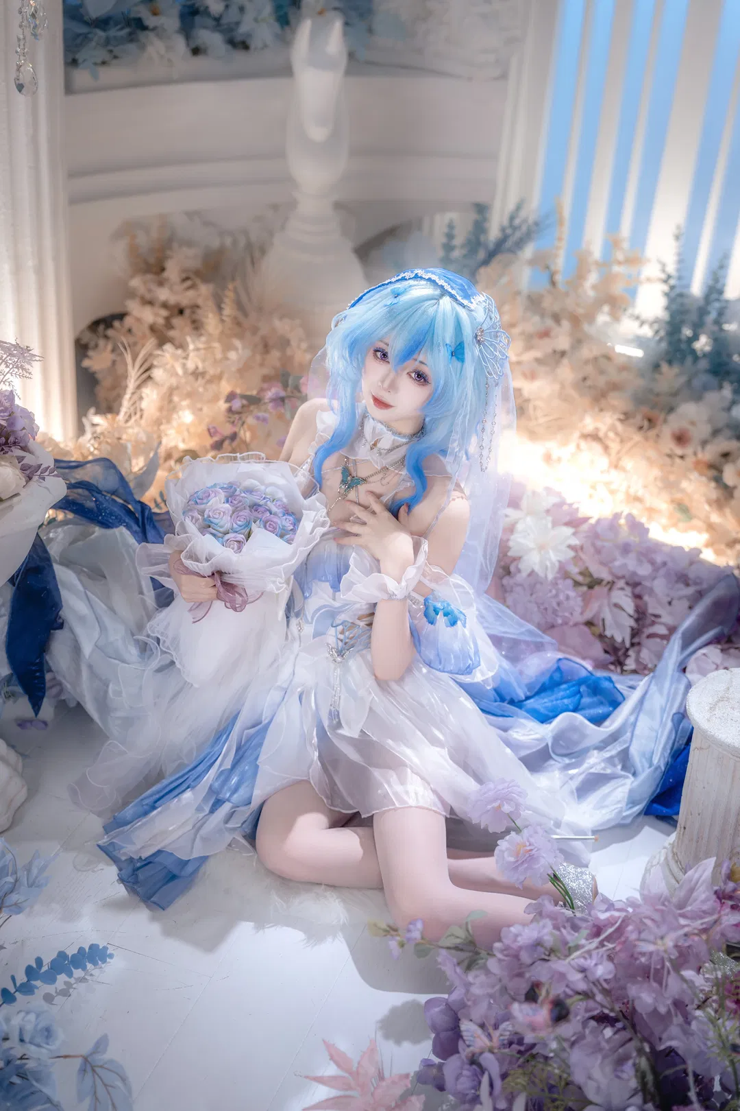 【守岸人cos】鳴潮花嫁，一夢入花間白紗落下 - 第 11 張
