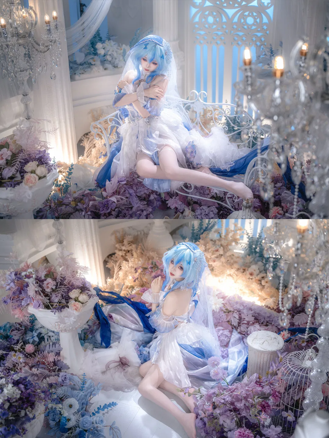 【守岸人cos】鳴潮花嫁，一夢入花間白紗落下 - 第 3 張