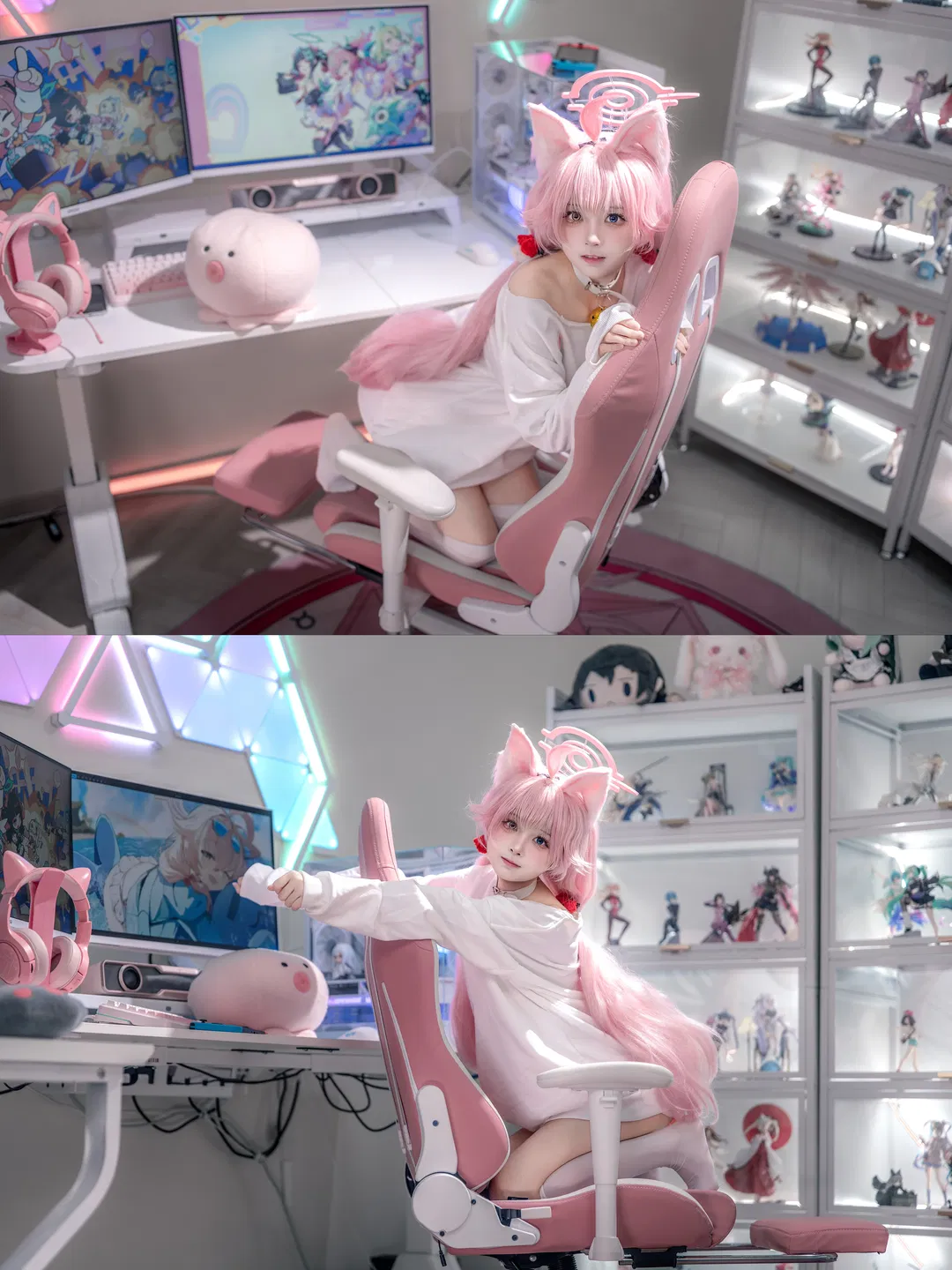 【小鳥遊星野cos】蔚藍檔案的貓耳少女，今天也想偷偷懶 - 第 10 張