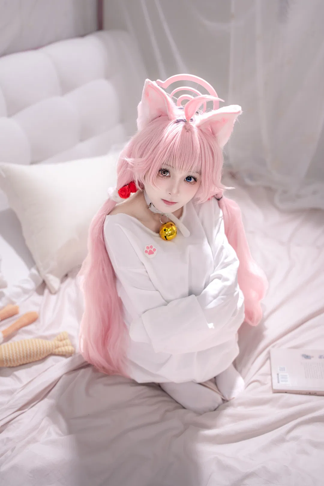 【小鳥遊星野cos】蔚藍檔案的貓耳少女，今天也想偷偷懶 - 第 3 張