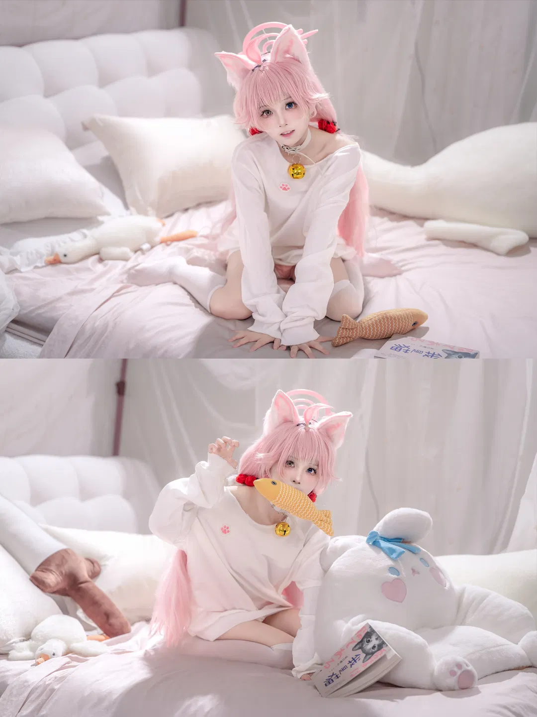 【小鳥遊星野cos】蔚藍檔案的貓耳少女，今天也想偷偷懶 - 第 4 張