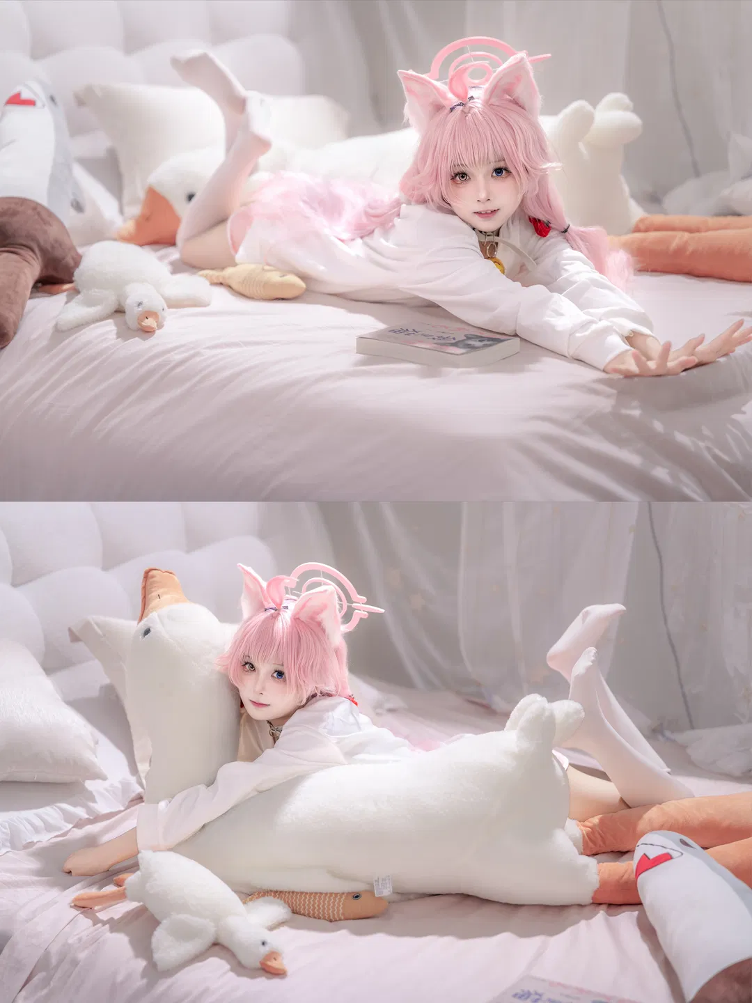 【小鳥遊星野cos】蔚藍檔案的貓耳少女，今天也想偷偷懶 - 第 6 張
