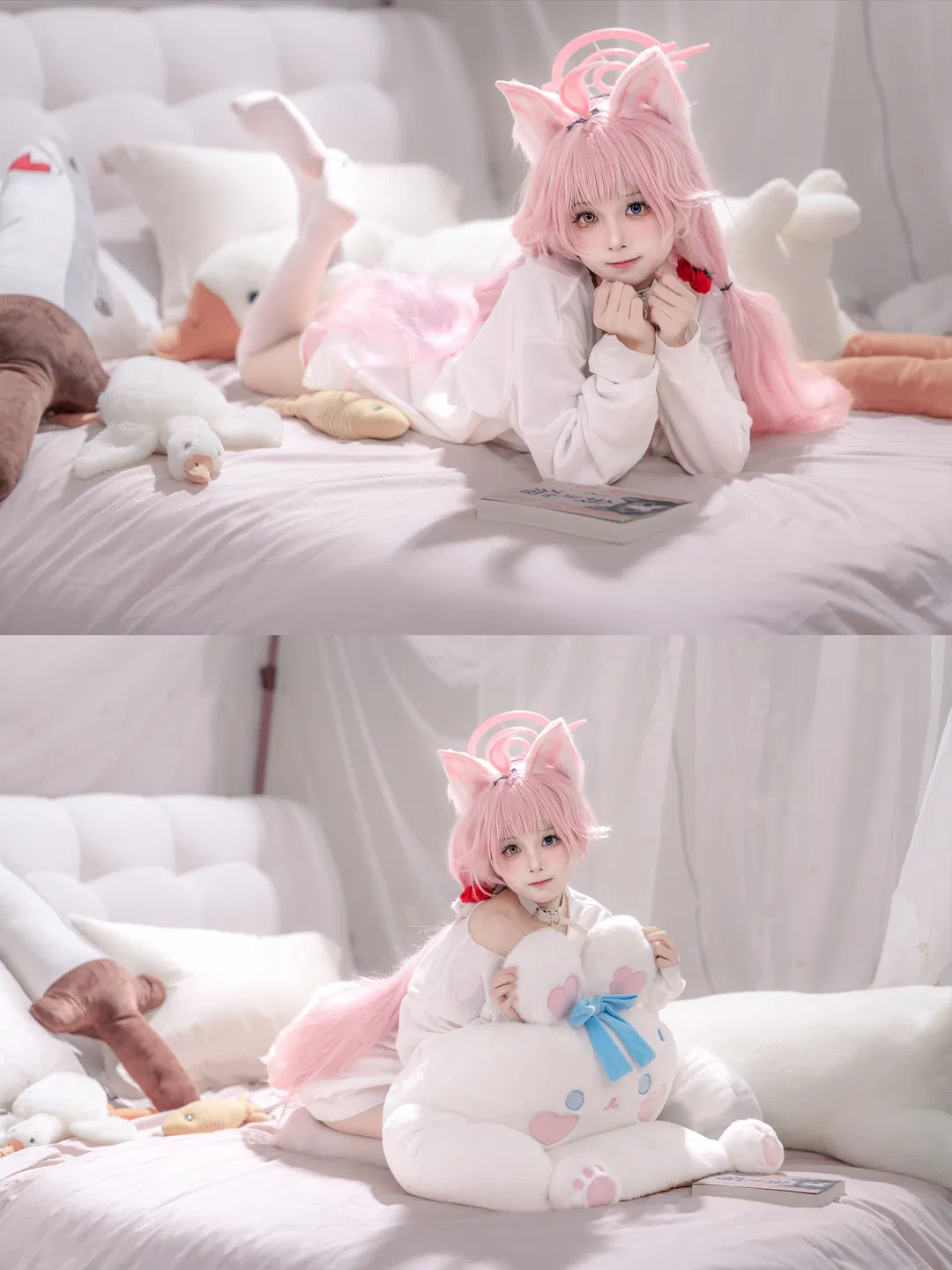 【小鳥遊星野cos】蔚藍檔案的貓耳少女，今天也想偷偷懶 - 第 7 張