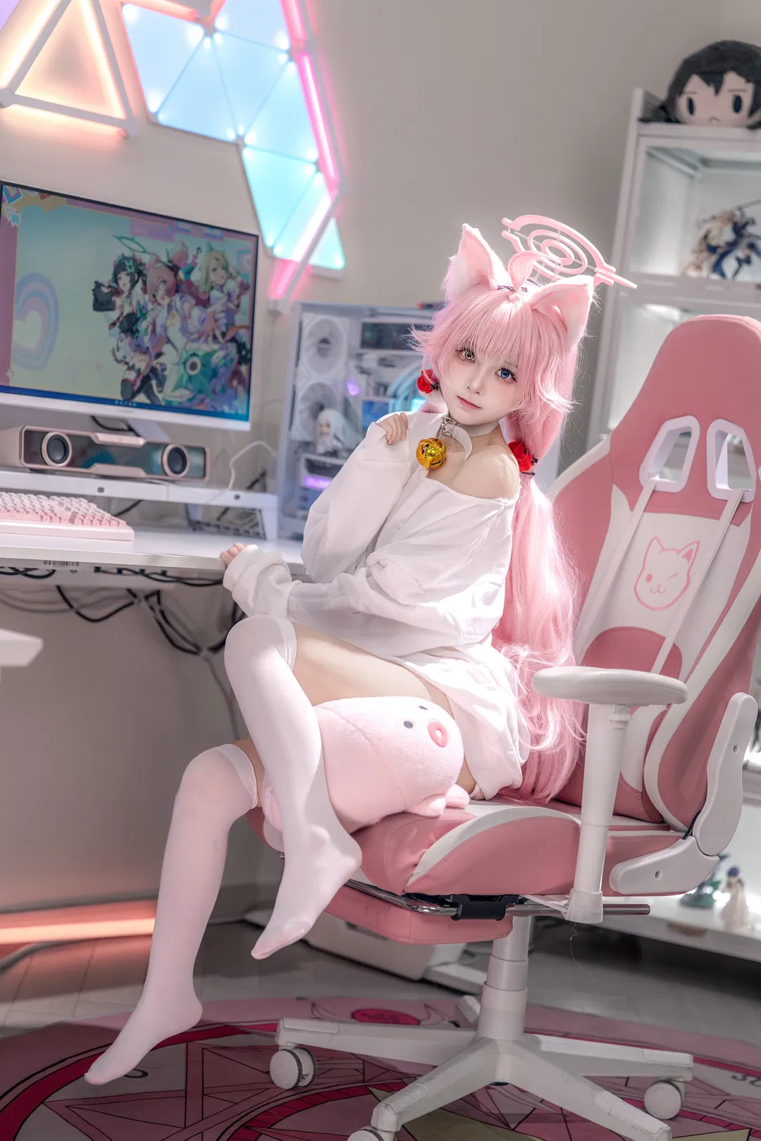 【小鸟游星野cos】蔚蓝档案的猫耳少女，今天也想偷偷懒