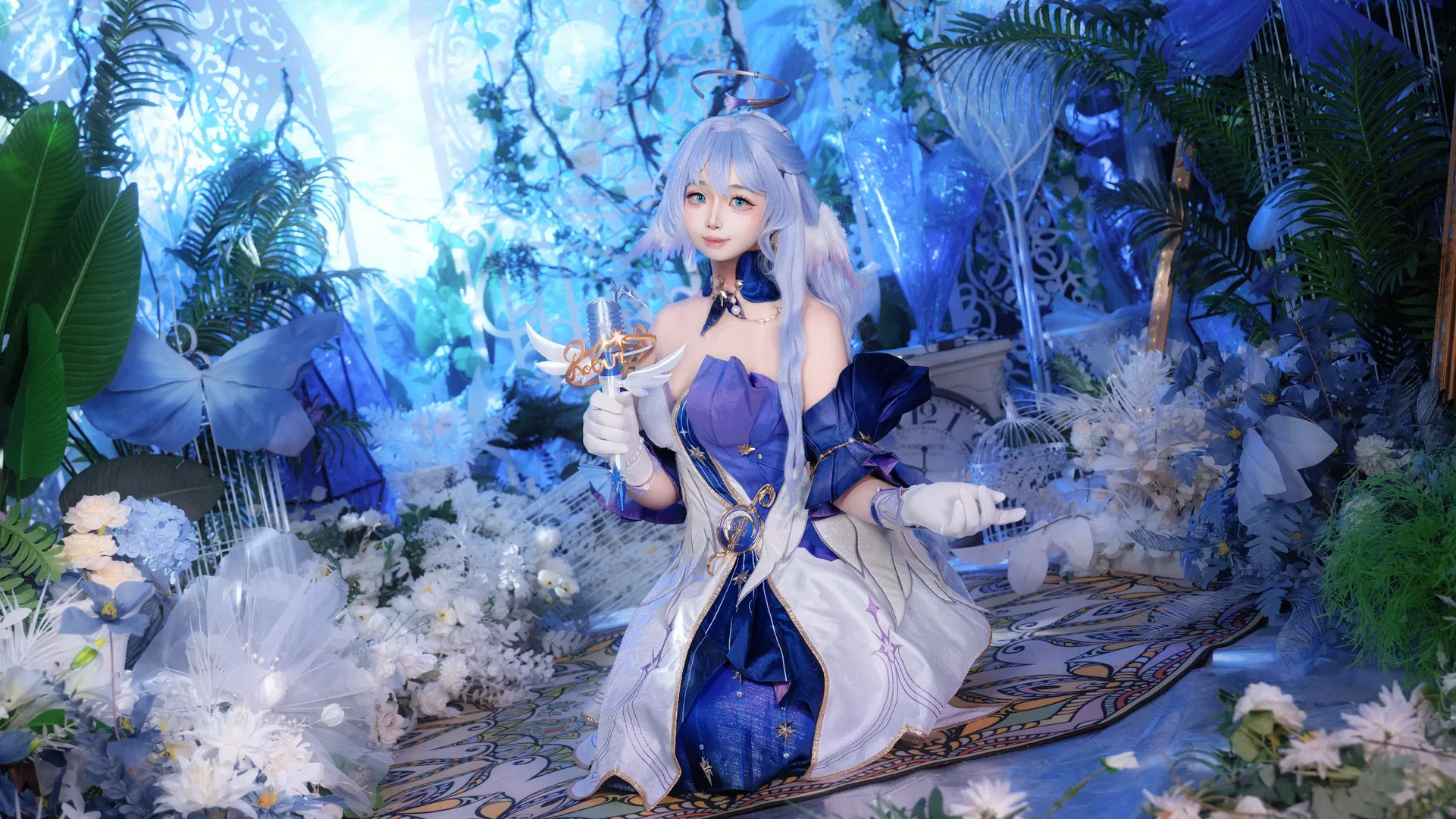【知更鳥cos】崩壞星穹鐵道藍白禮服夢幻演繹 - 第 1 張