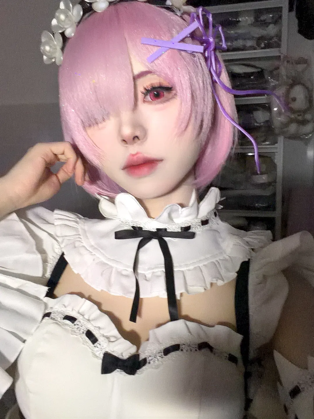 【拉姆cos】從零開始的異世界 粉色短髮與蕾絲女僕裝的還原日常 - 第 2 張