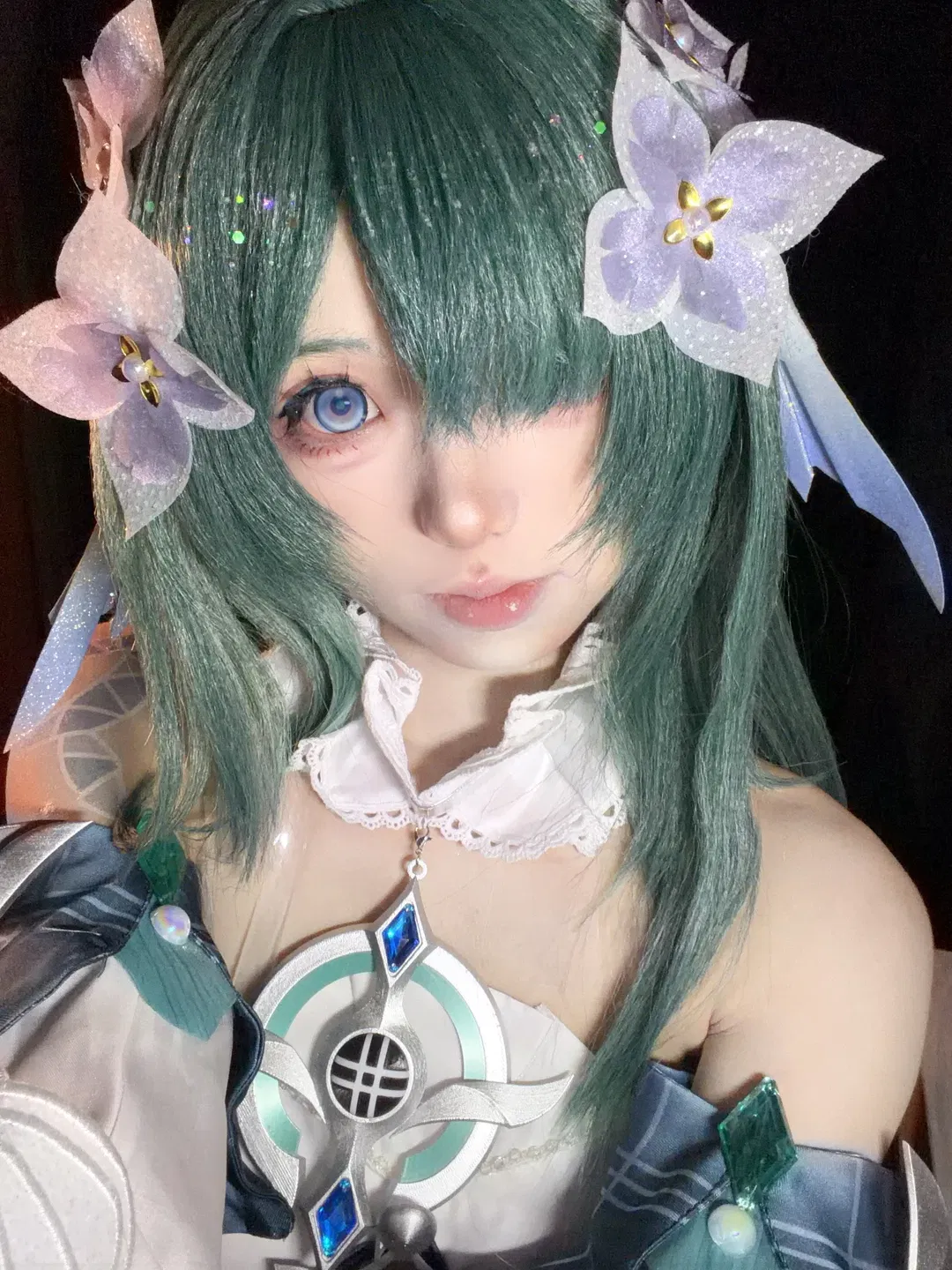 【沃雅妮莎cos】原神翠色繁花造型的细节呈现 - 第 1 张