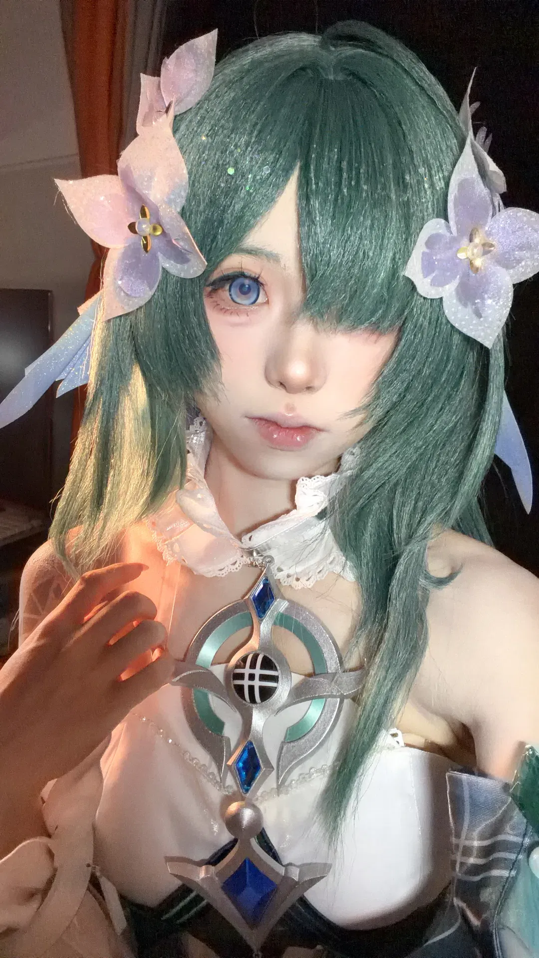 【沃雅妮莎cos】原神翠色繁花造型的细节呈现 - 第 2 张