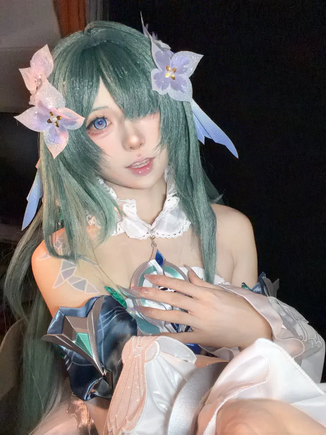 【沃雅妮莎cos】原神翠色繁花造型的细节呈现 - 第 3 张