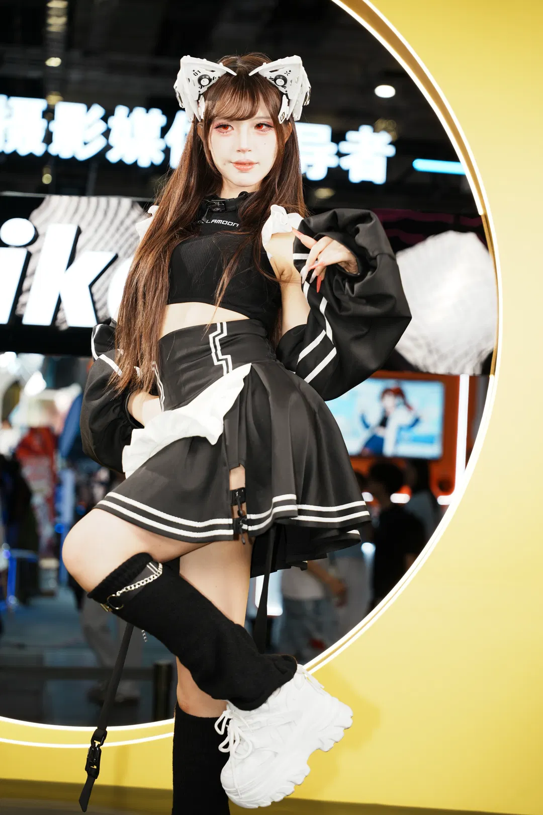 尼康展台漫展返图：女仆装与猫耳猫娘的BW与CJ之旅 - 第 8 张