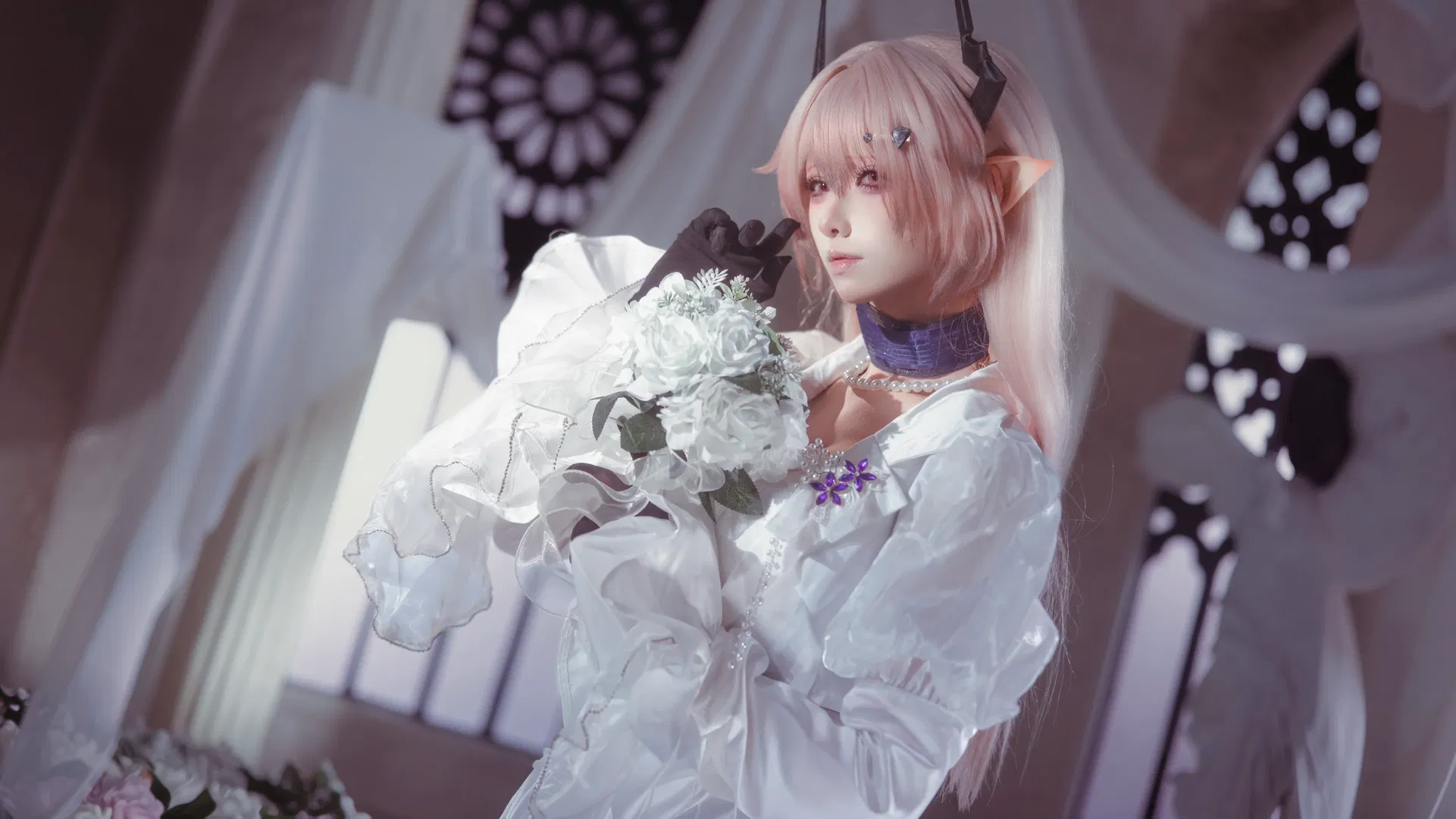 【特蕾西婭cos】明日方舟一襲白裙的攝影記錄