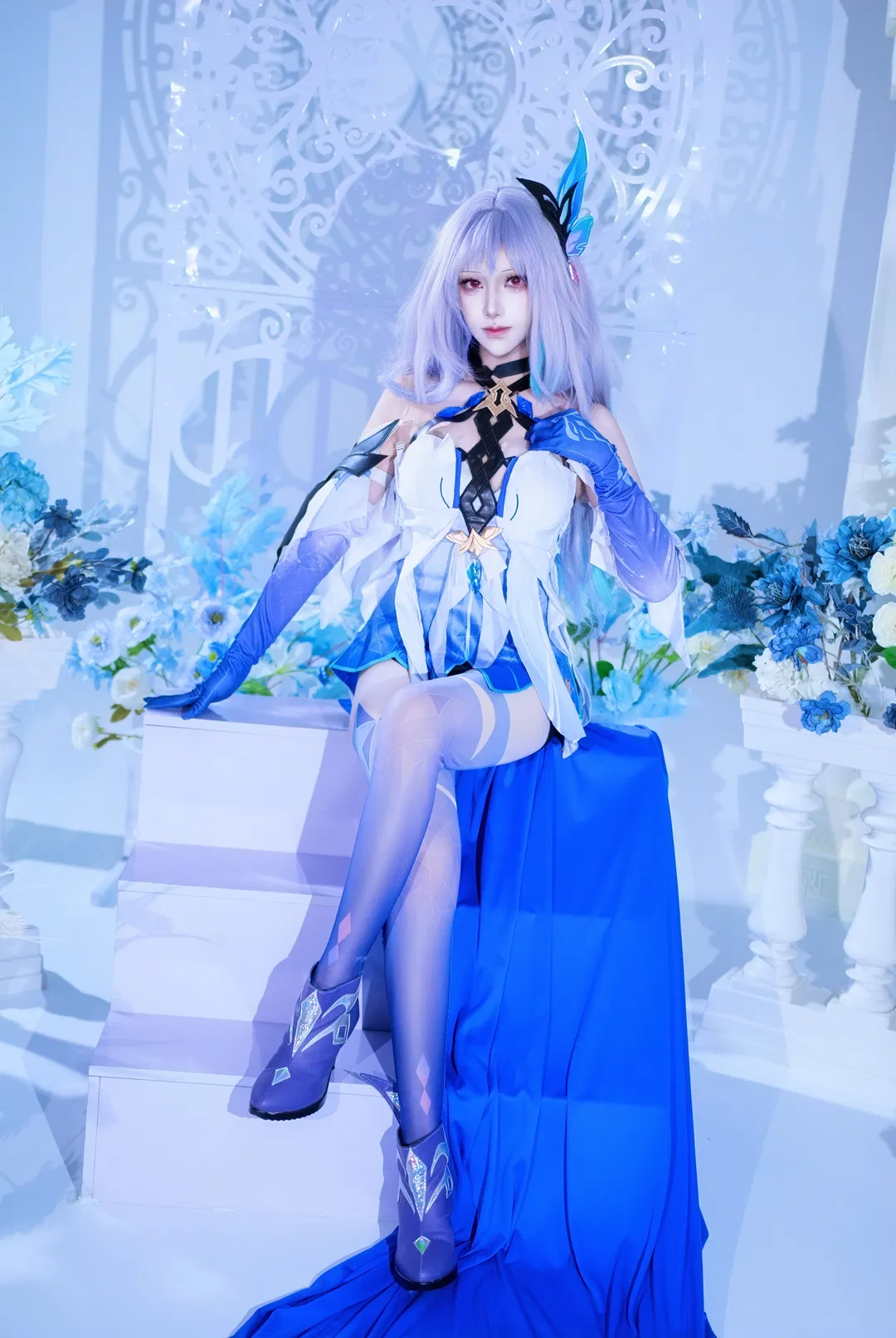 【丝柯克cos】蓝白交织的群星寂灭正片分享 - 第 1 张