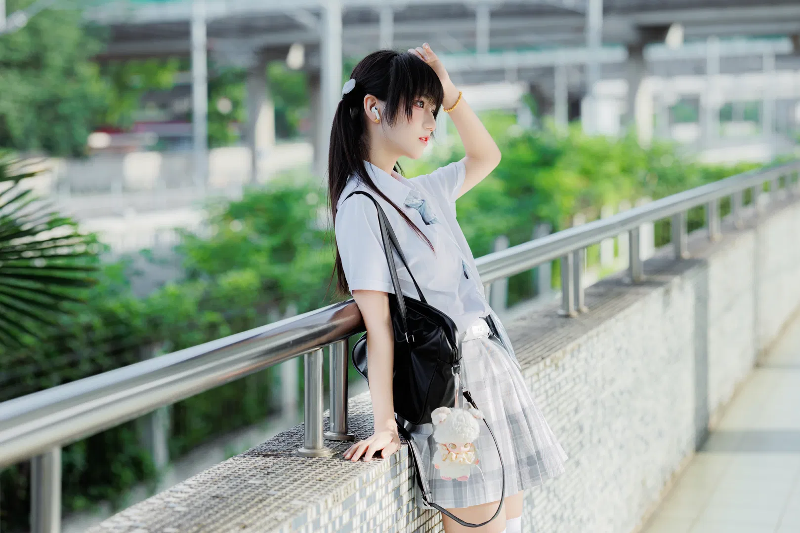初夏站台的JK制服写真 - 第 3 张