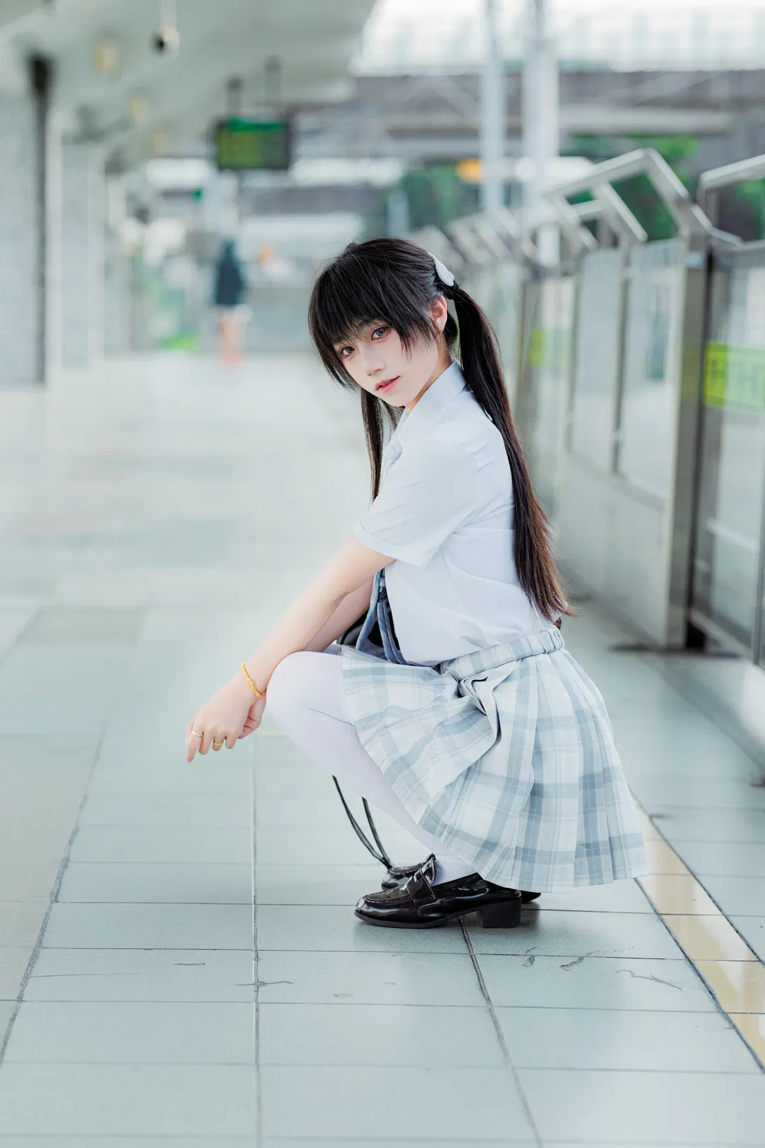 初夏站台的JK制服写真 - 第 5 张