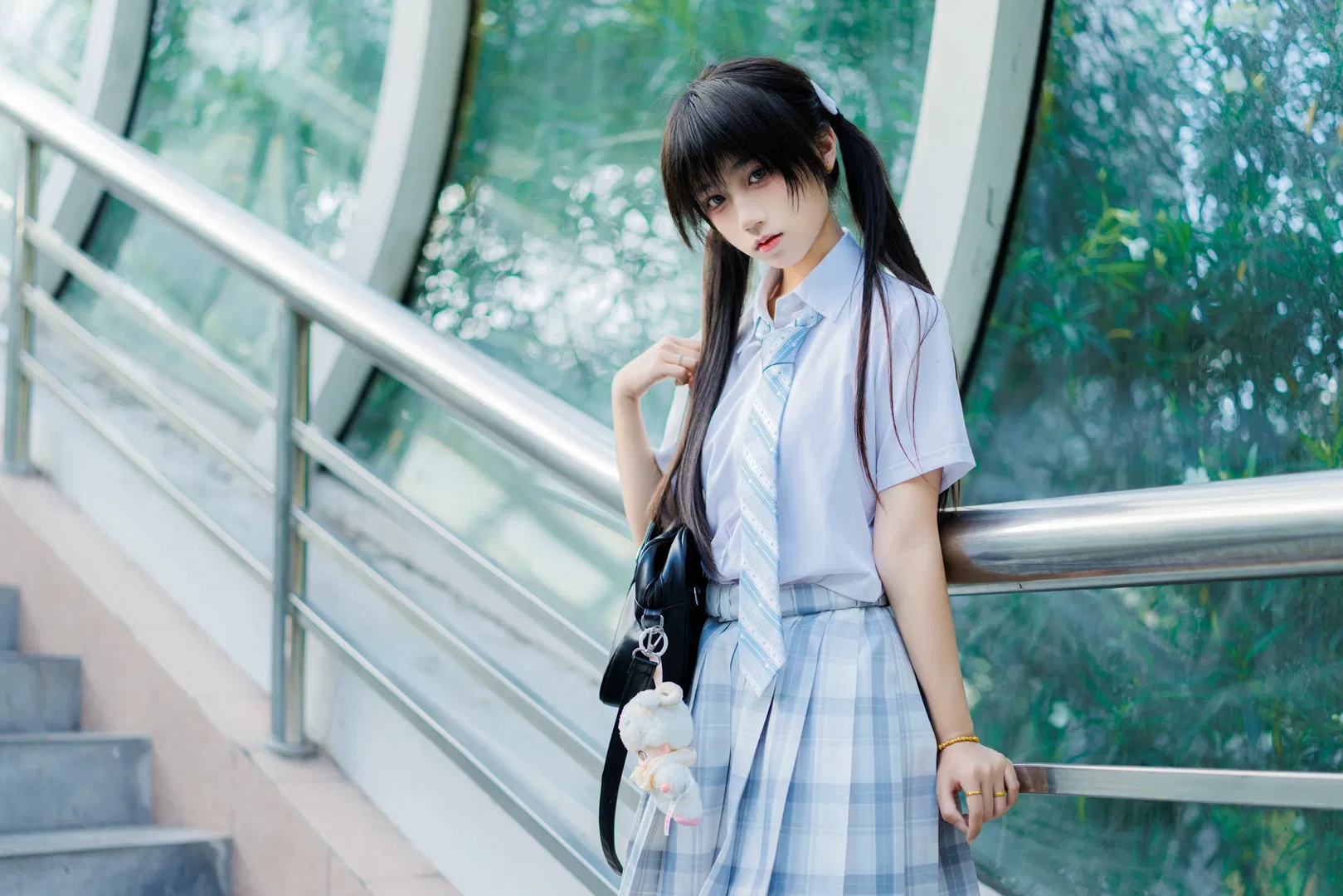 初夏站台的JK制服写真 - 第 8 张