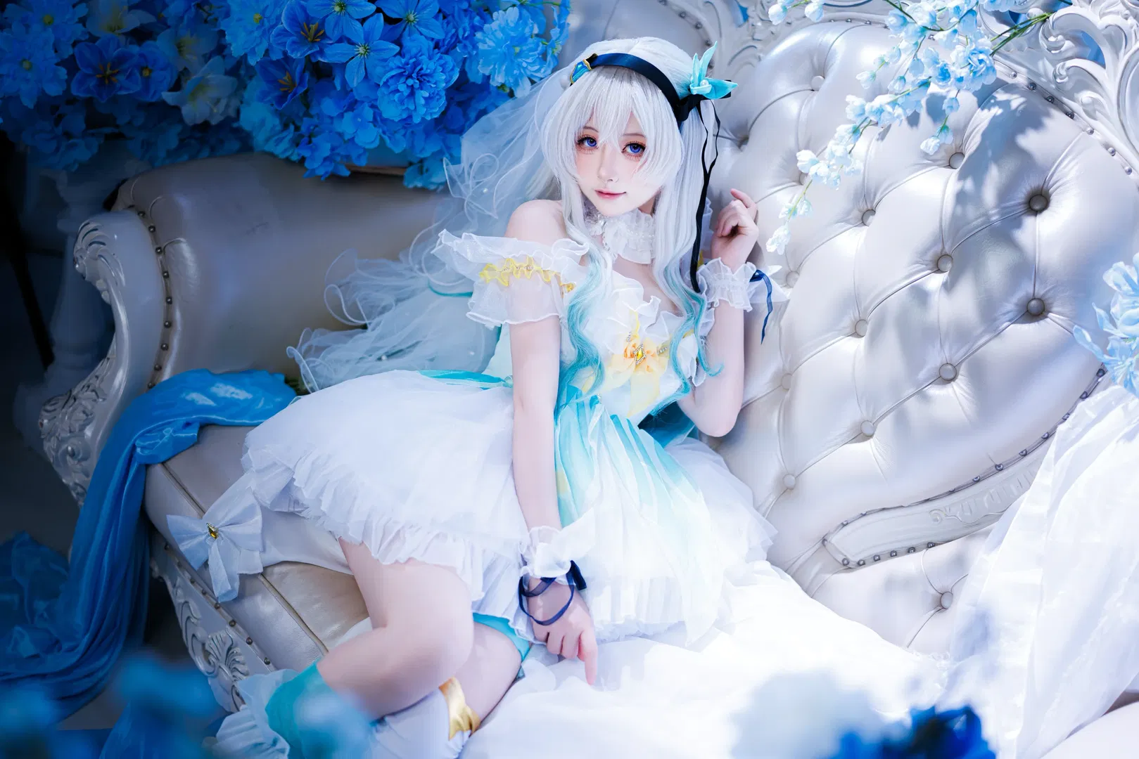 【流萤cos】崩坏星穹铁道流萤，邂逅蓝白色的梦幻 - 第 4 张