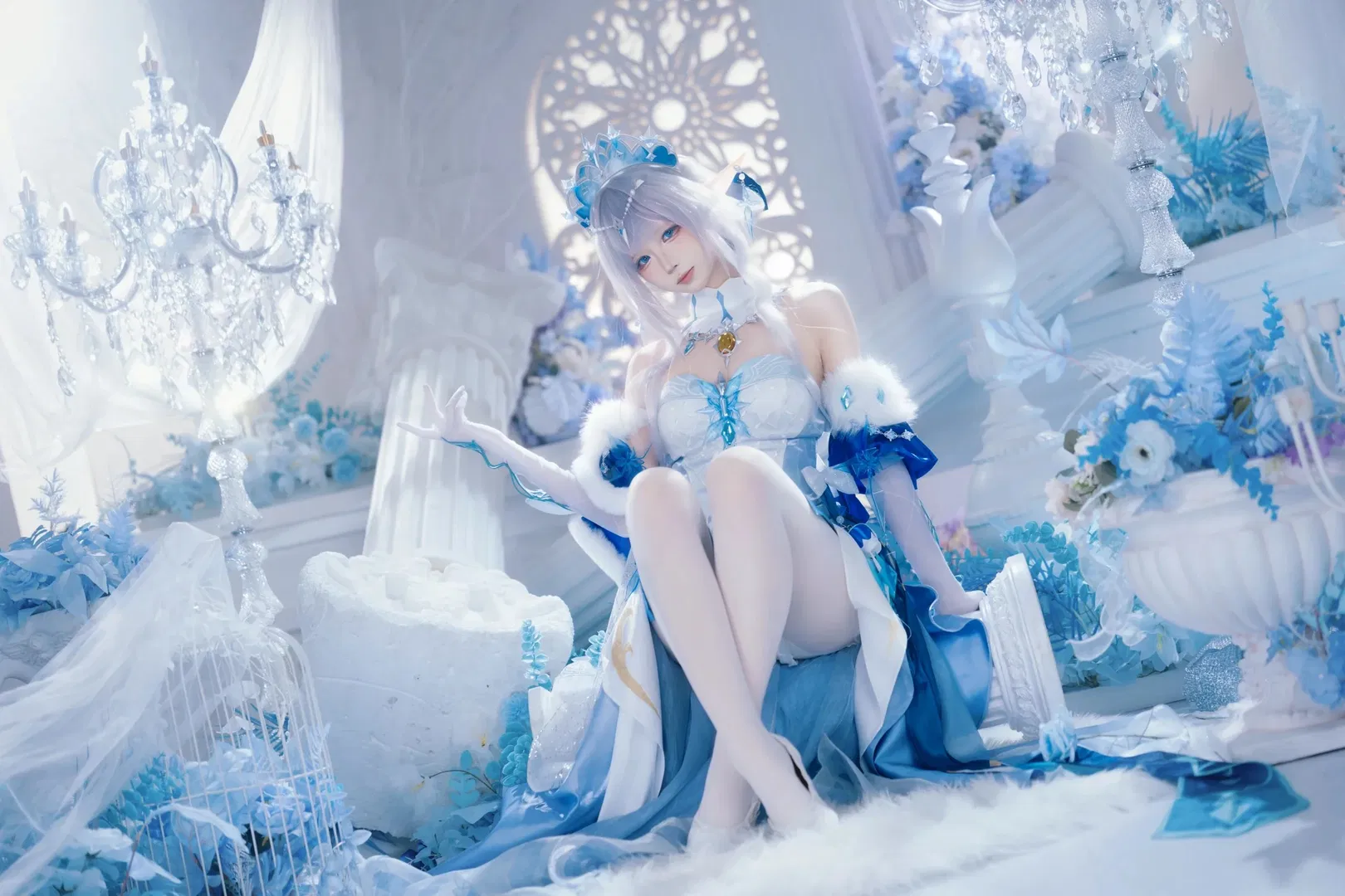 【安娜丝塔夏cos】蓝白交织的至冬冰雪序章 - 第 2 张