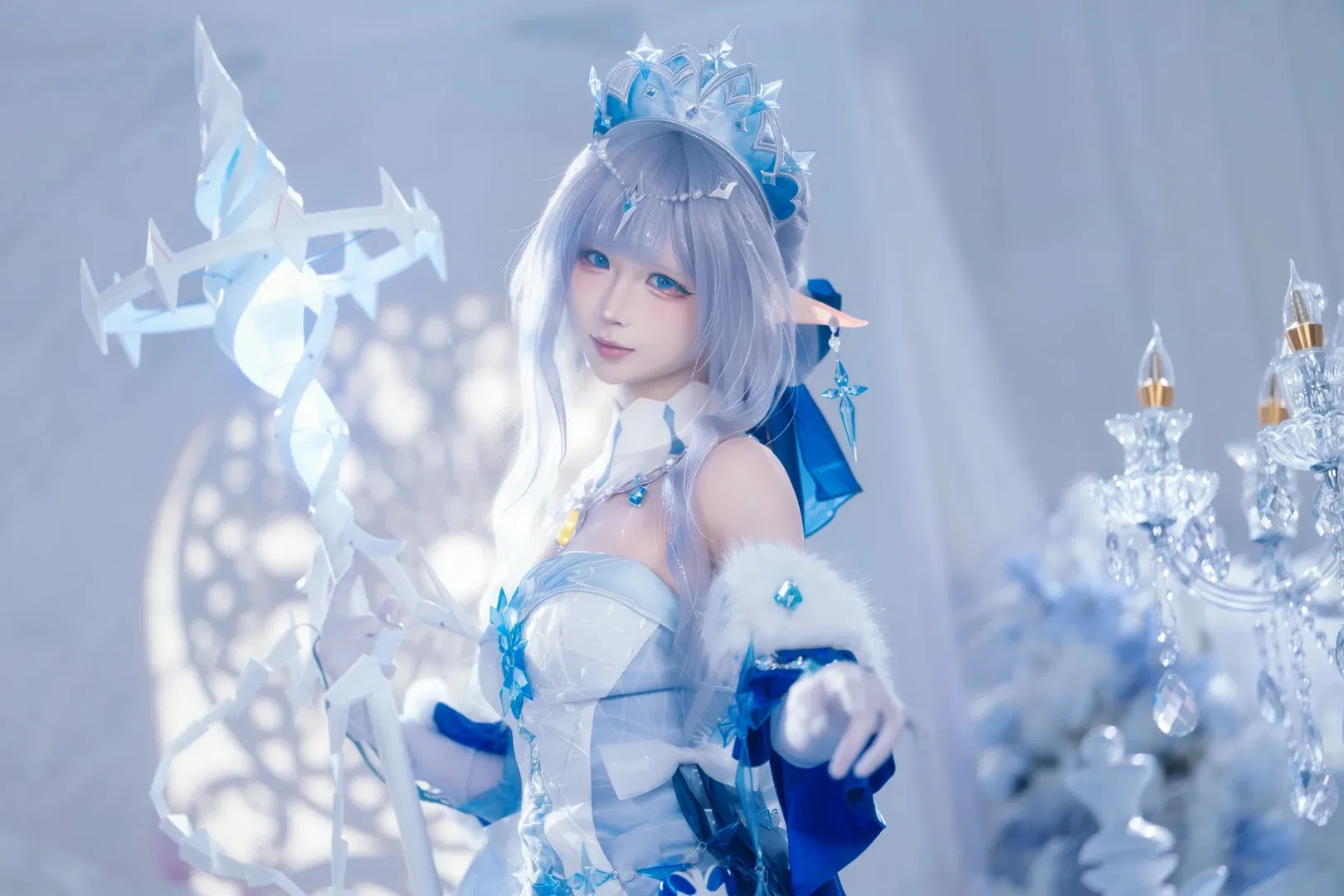【安娜丝塔夏cos】蓝白交织的至冬冰雪序章 - 第 3 张