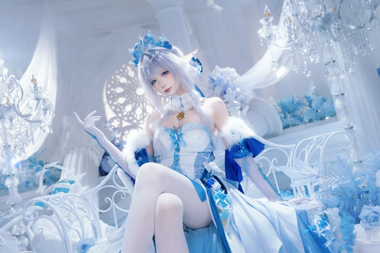 【安娜丝塔夏cos】蓝白交织的至冬冰雪序章 - 第 5 张