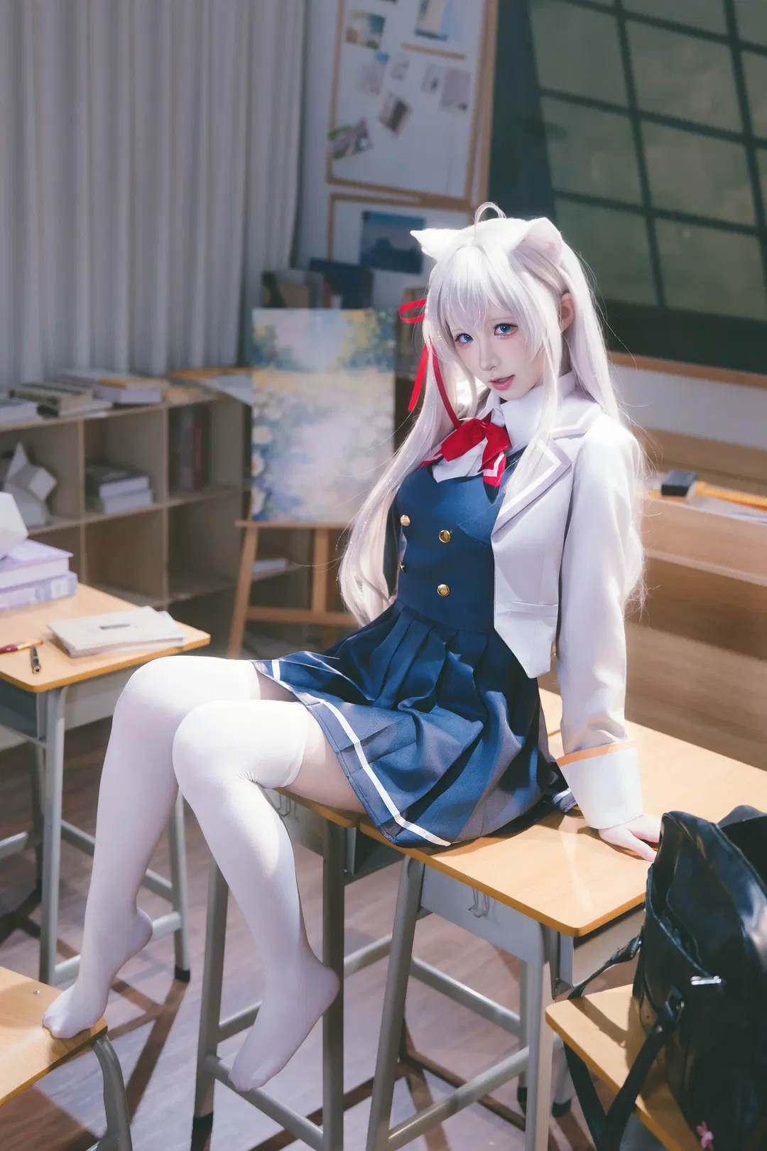 【艾莉同学cos】不时轻声地以俄语遮羞的邻座艾莉同学 - 第 3 张