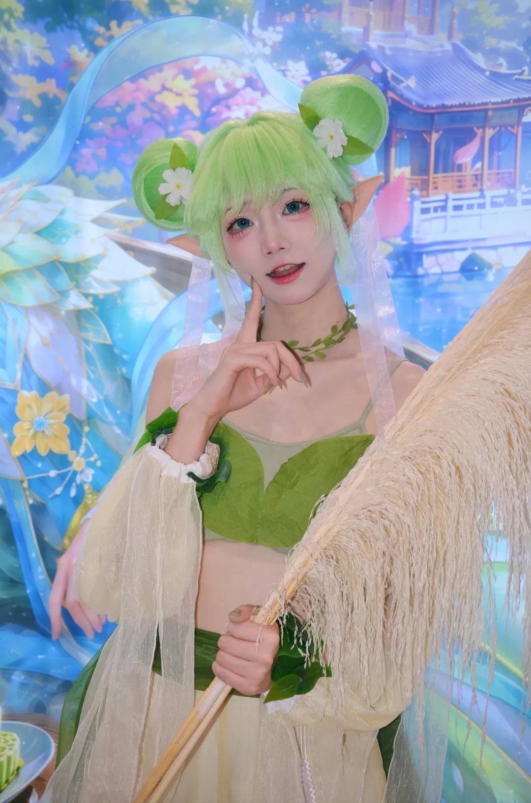 【葭月花灵cos】我的花园世界展台的绿色系精灵 - 第 1 张