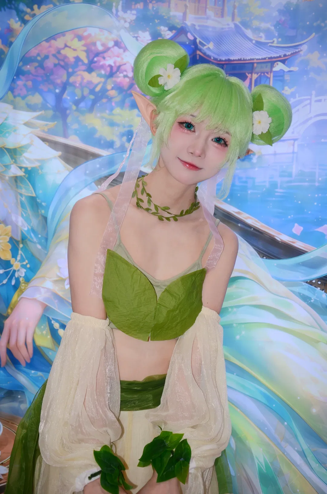 【葭月花灵cos】我的花园世界展台的绿色系精灵 - 第 2 张