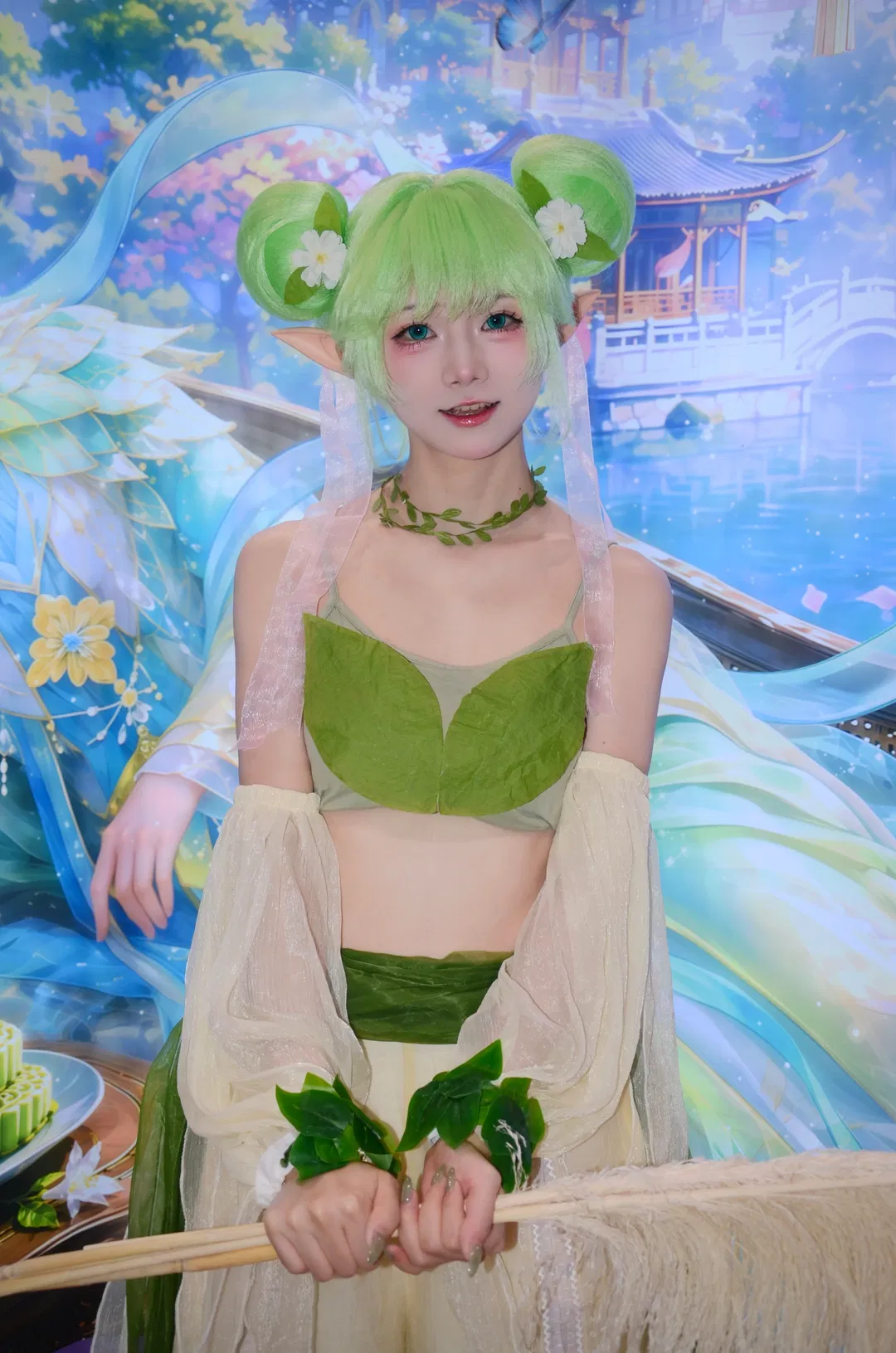 【葭月花灵cos】我的花园世界展台的绿色系精灵 - 第 4 张