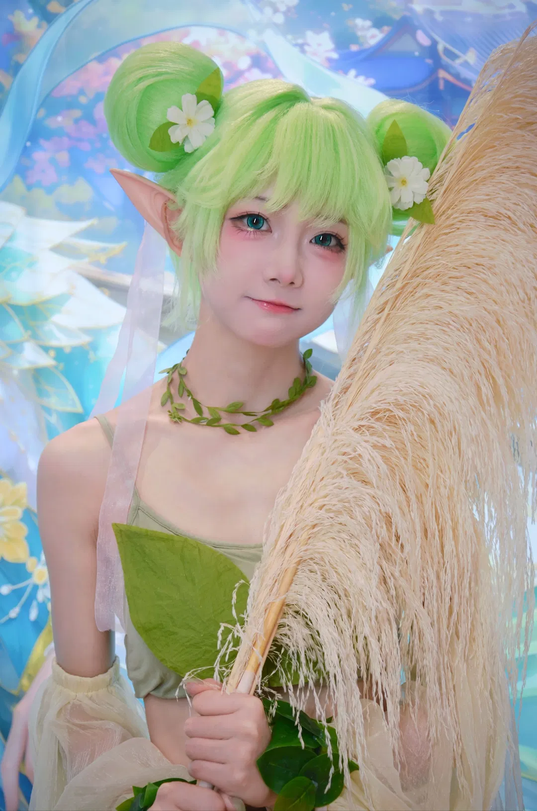 【葭月花灵cos】我的花园世界展台的绿色系精灵 - 第 6 张