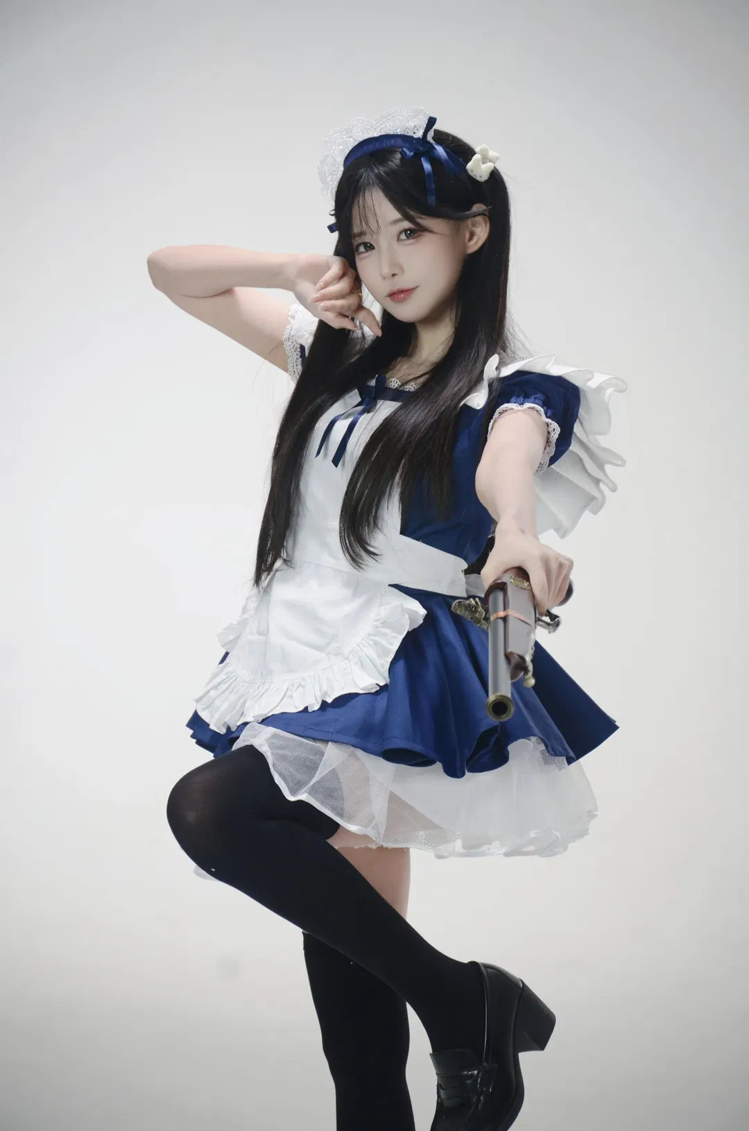 下班后的战斗女仆，双刀流反差感拉满 - 第 5 张