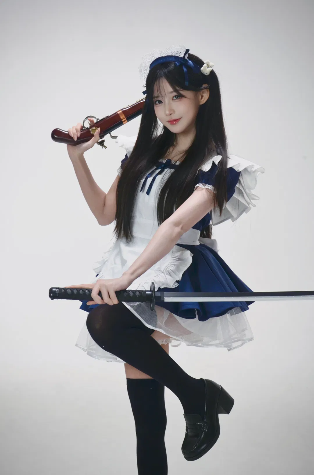 下班后的战斗女仆，双刀流反差感拉满 - 第 7 张