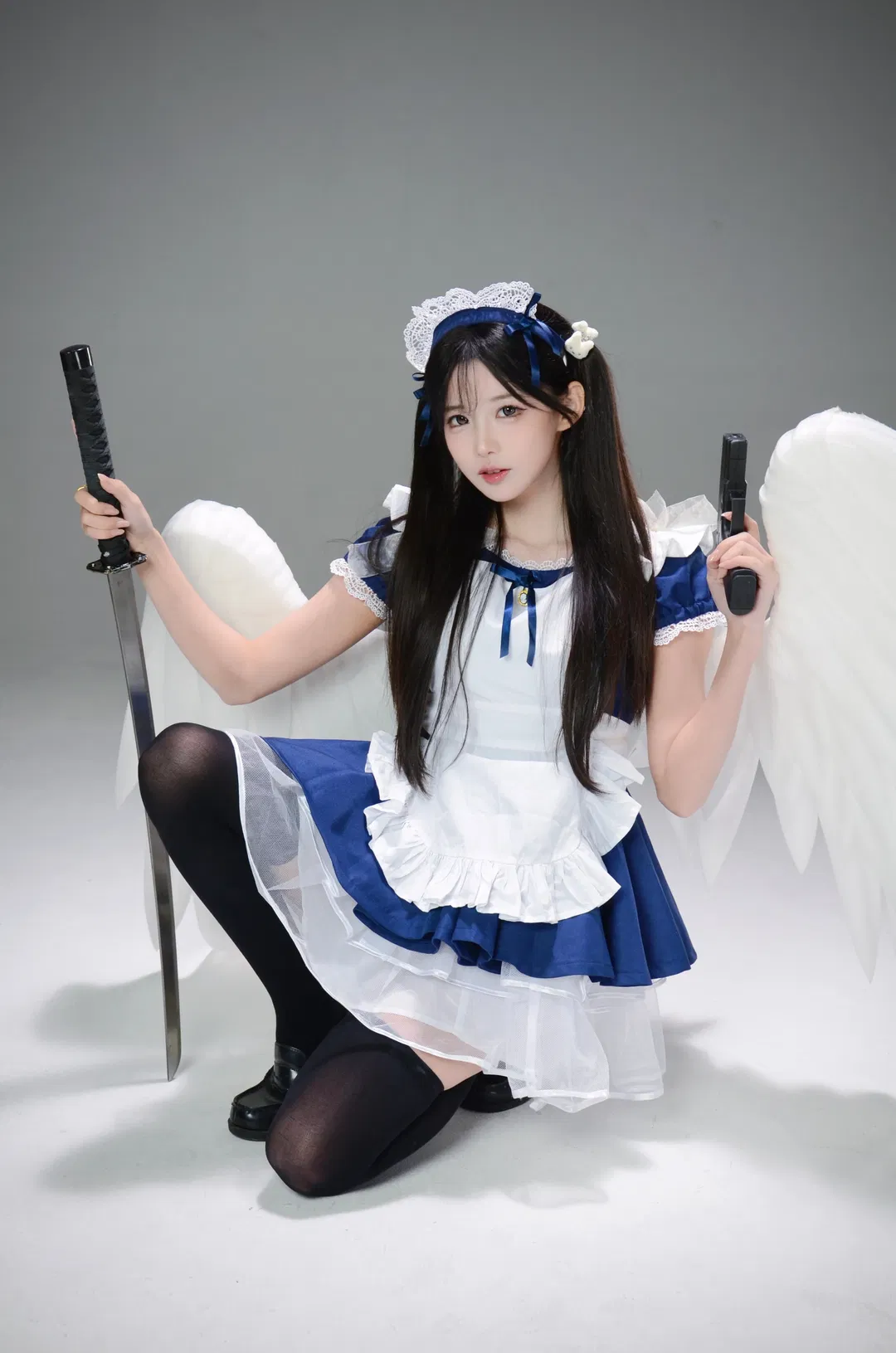 【战斗女仆】蓝白配色的极致反差 - 第 7 张