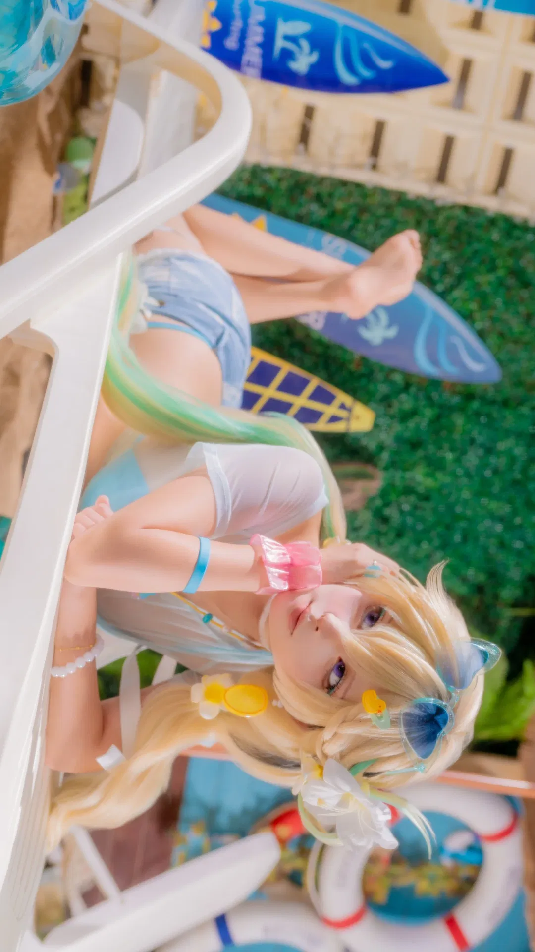 【琳奈cos】鸣潮夏日海滩的清凉打开方式 - 第 3 张