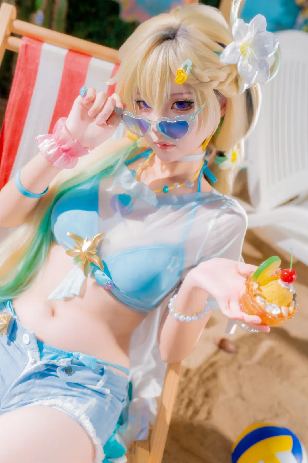 【リンネ コスプレ】鳴潮 サマービーチに香るミントのそよ風 - 2 枚目